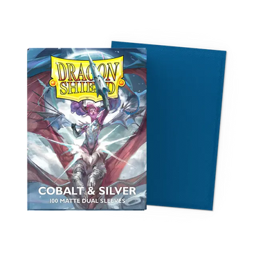 Dragon Shield - Matte - Cobalt & Silver