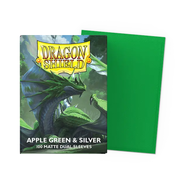 Dragon Shield - Matte - Apple Green & Silver