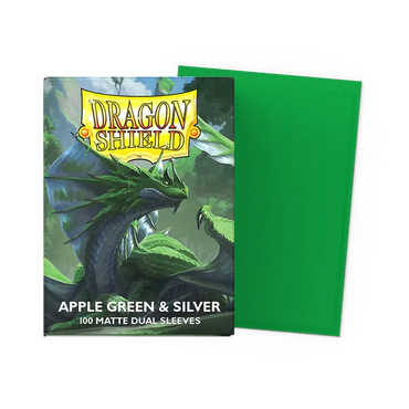 Dragon Shield - Matte - Apple Green & Silver