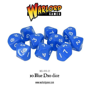Warlord Games 10 Blue D10