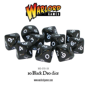 Warlord Games 10 Black D10