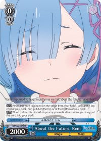About the Future, Rem (RZ/S55-E074 U) [Re:ZERO Vol.2]
