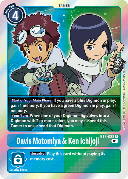 Davis Motomiya & Ken Ichijoji [BT8-088] [New Awakening]