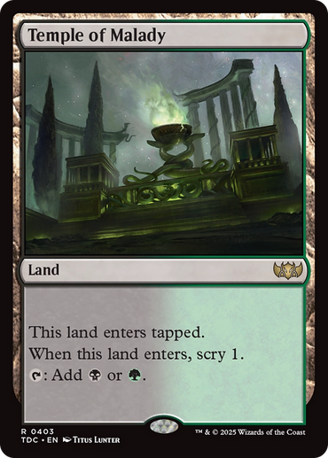 Temple of Malady [Tarkir: Dragonstorm Commander]