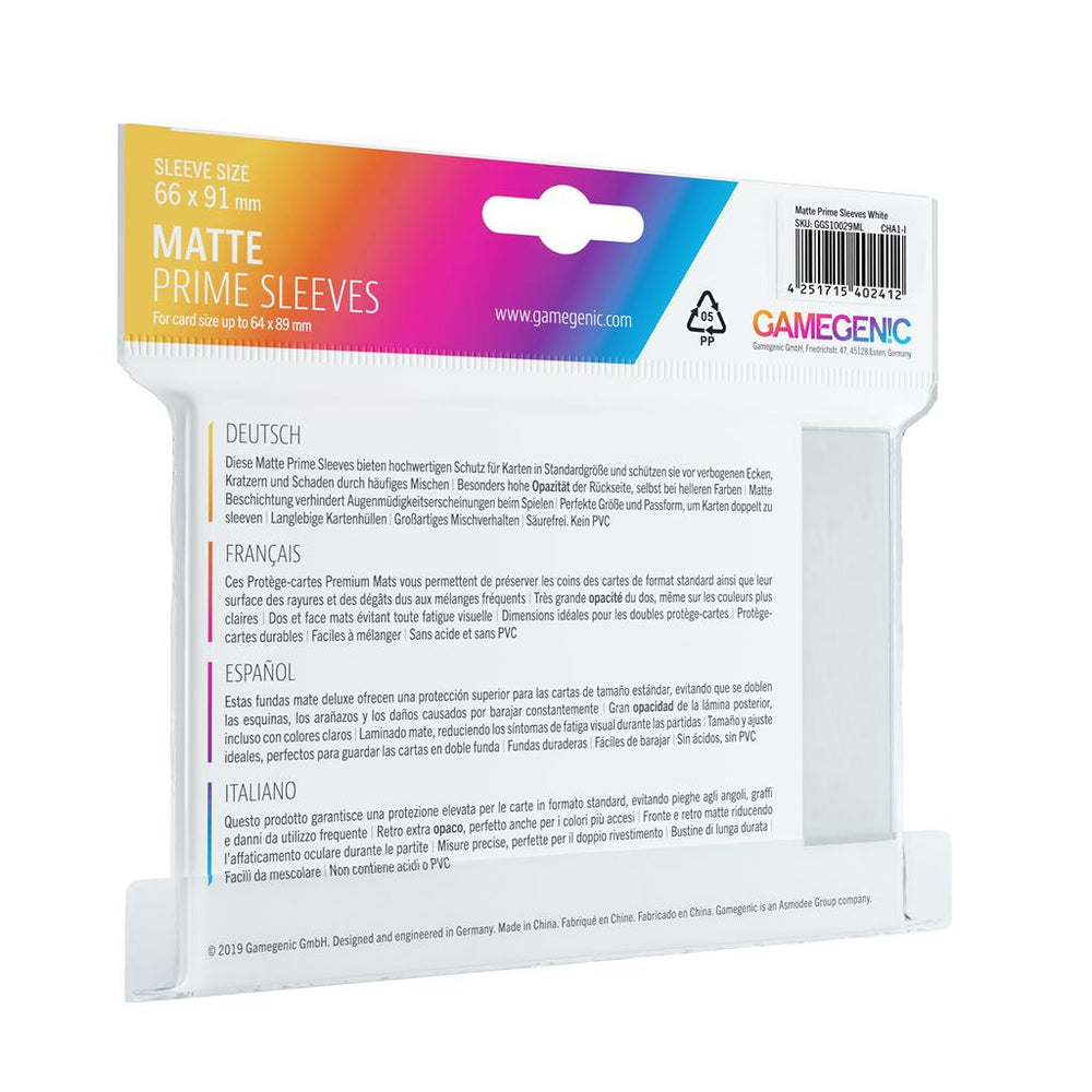 Gamegenic Matte Prime Sleeves: White