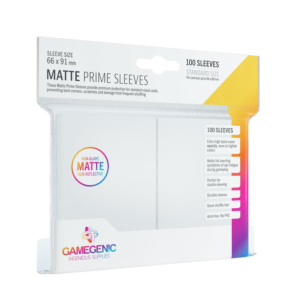 Gamegenic Matte Prime Sleeves: White