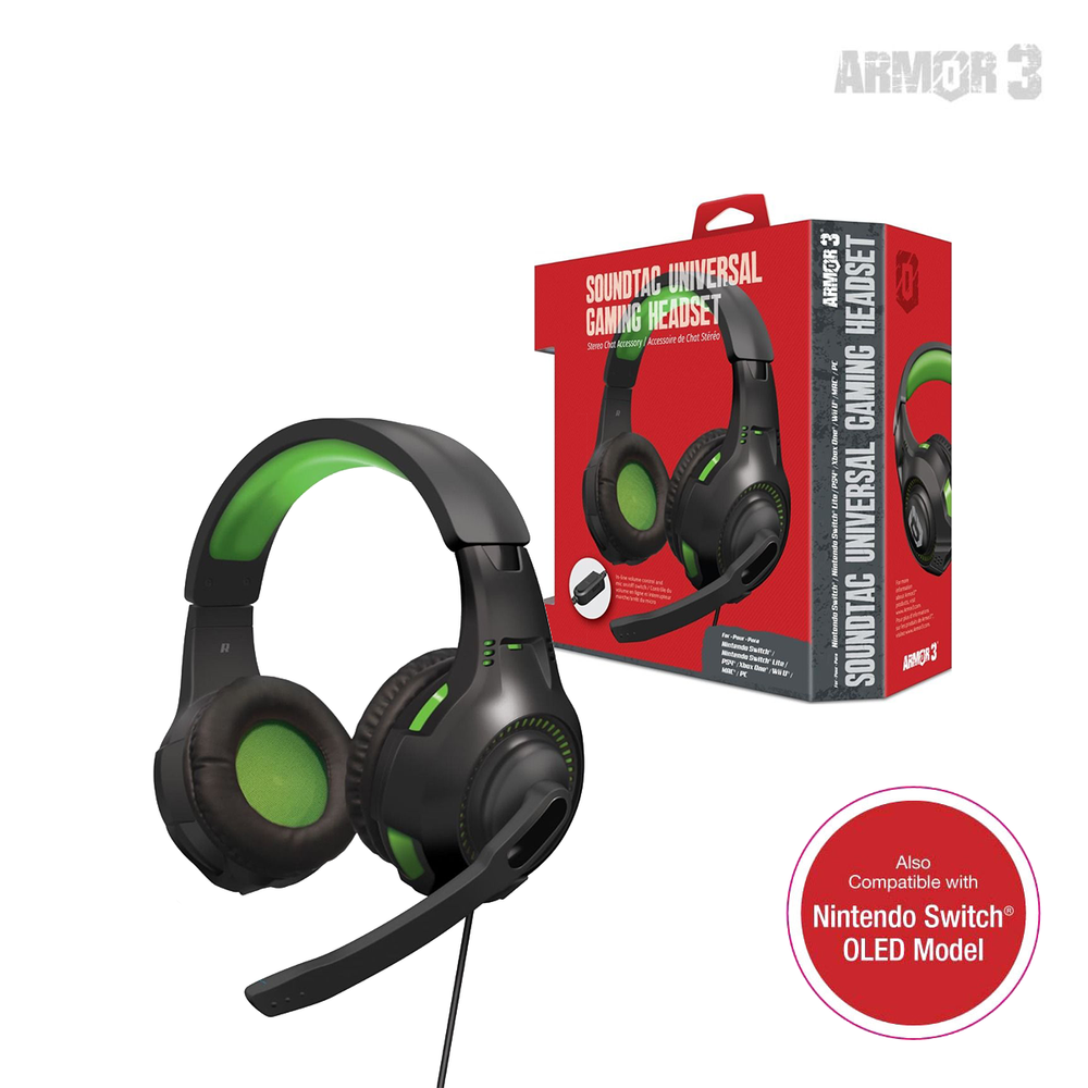 SoundTac Universal Gaming Headset - Green