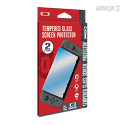 Tempered Glass Screen Protector 2 Pk For: Nintendo Switch®