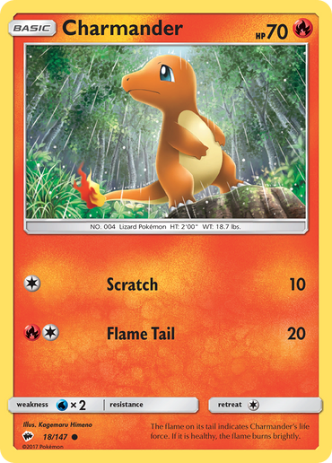 Charmander (18/147) [Sun & Moon: Burning Shadows]