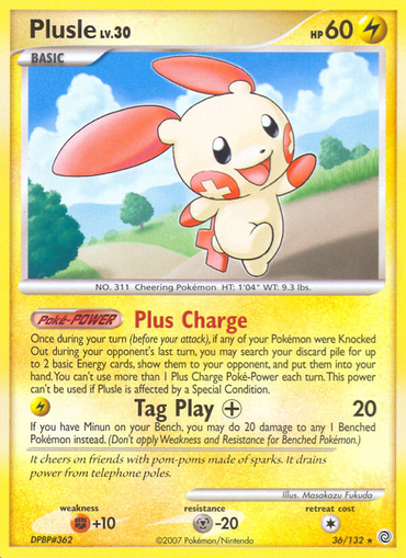 Plusle (36/132) [Diamond & Pearl: Secret Wonders]