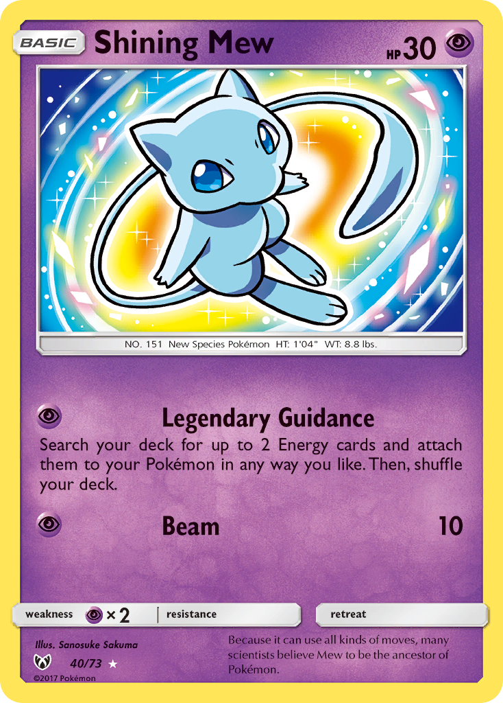 Shining Mew (40/73) [Sun & Moon: Shining Legends]